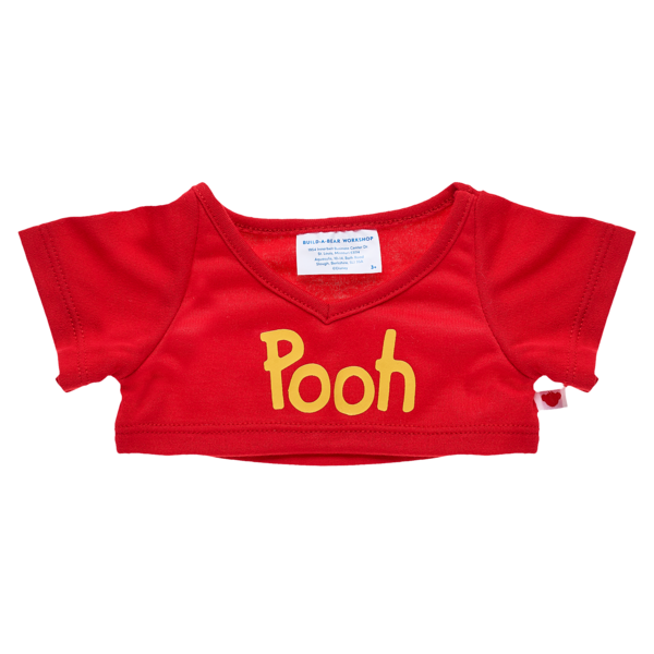 Rød Pooh T-skjorte