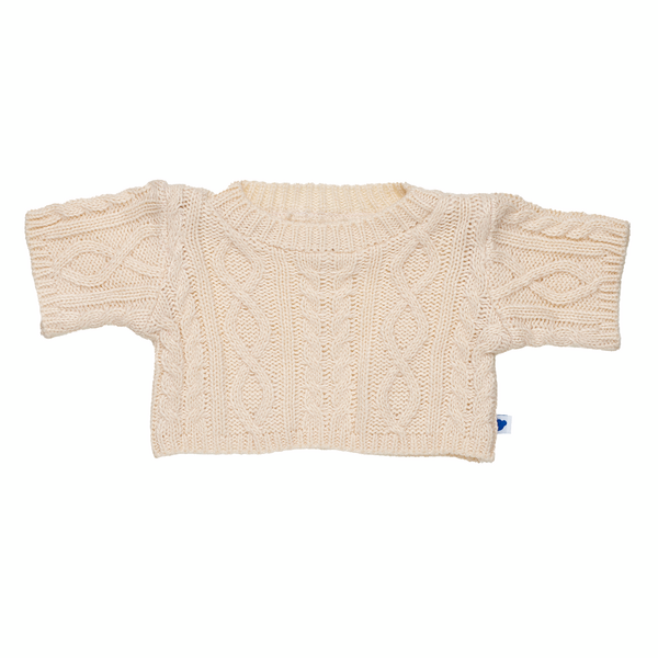 Aran-strikket genser