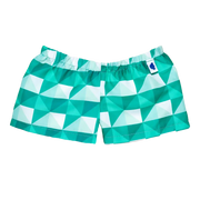Grønne rutete badeshorts
