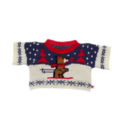 Sweater med skiprint