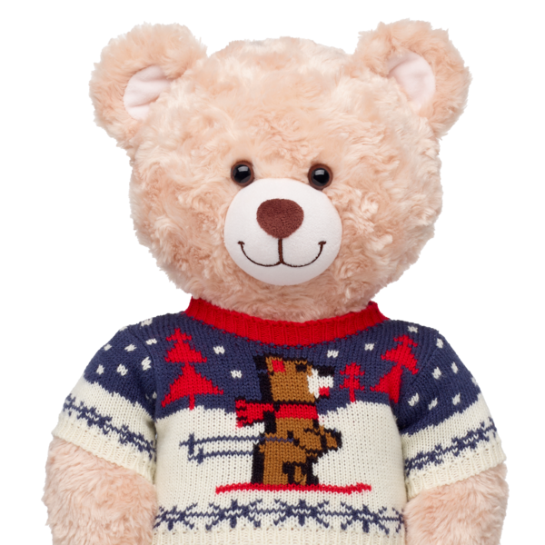 Sweater med skiprint