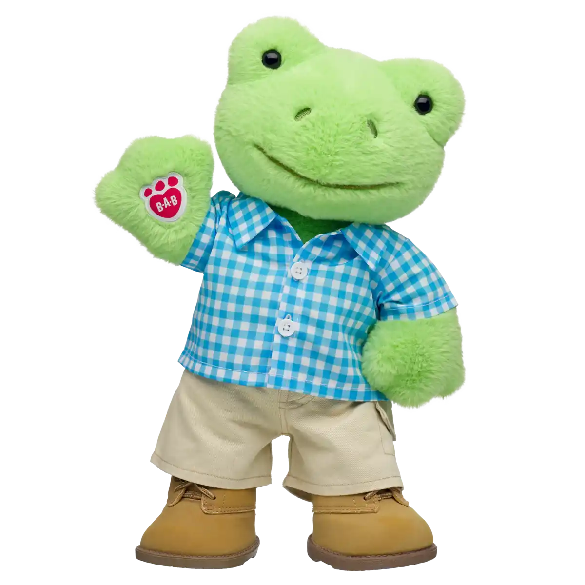 Blå gingham skjorte