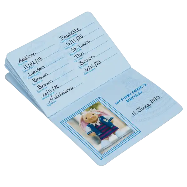 Build-A-Bear bamsepass rødt