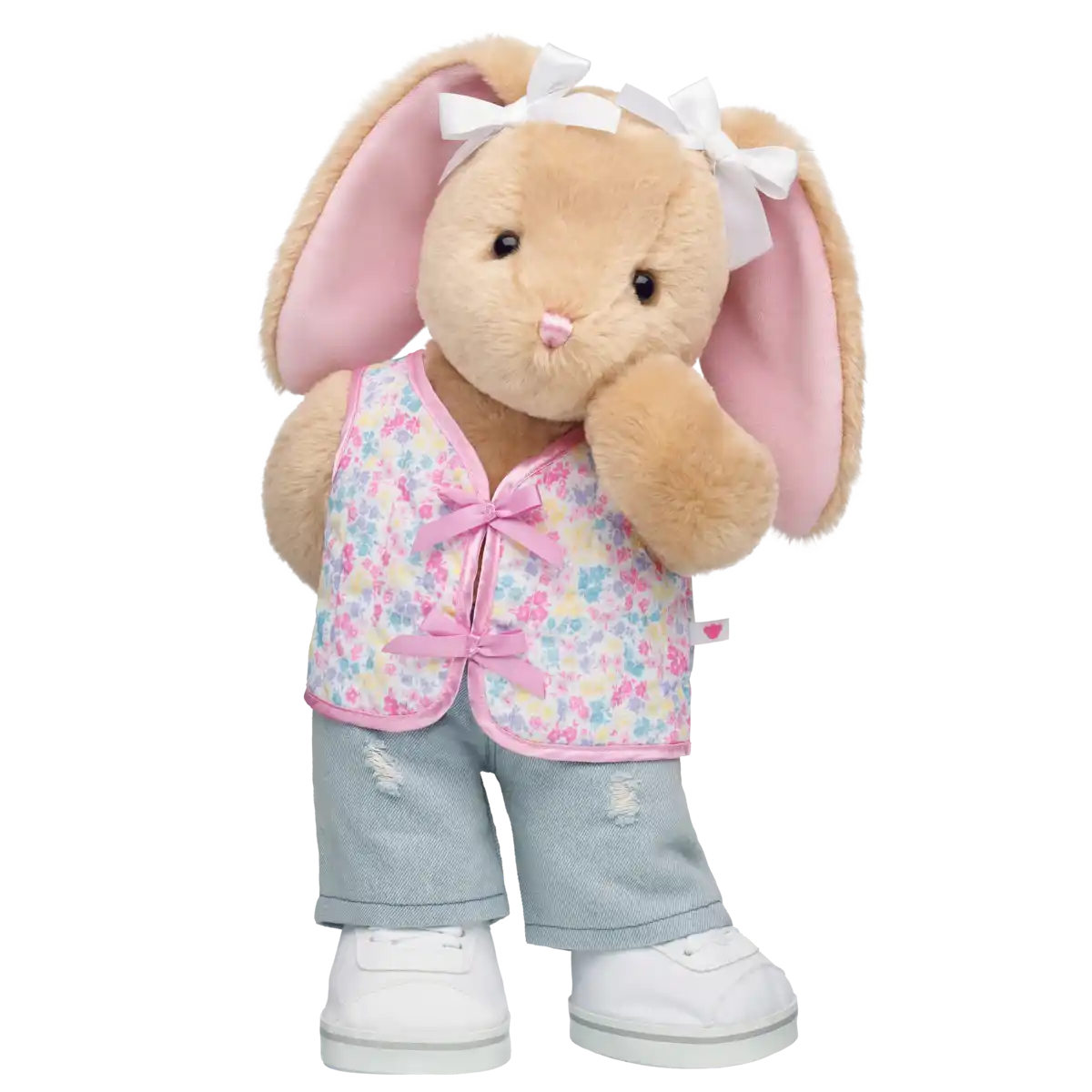 Blomstret quiltet vest