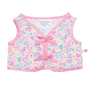 Blomstret quiltet vest