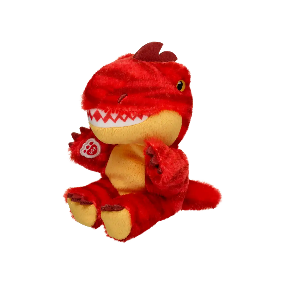 Orange Raptor Build Bear Mini Beans Red Raptor – liten dinosaurbamse – Build-A-Bear Workshop