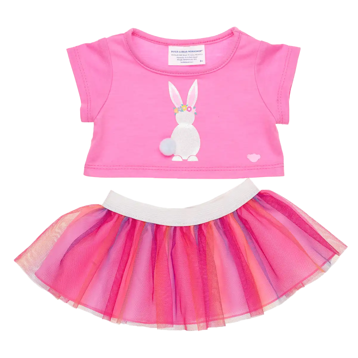 Pink kaninskjørtsett