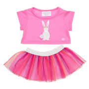 Pink kaninskjørtsett