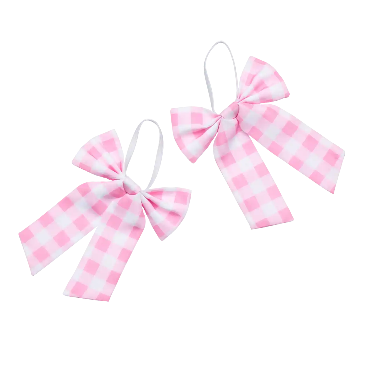 Pink gingham sløjfer