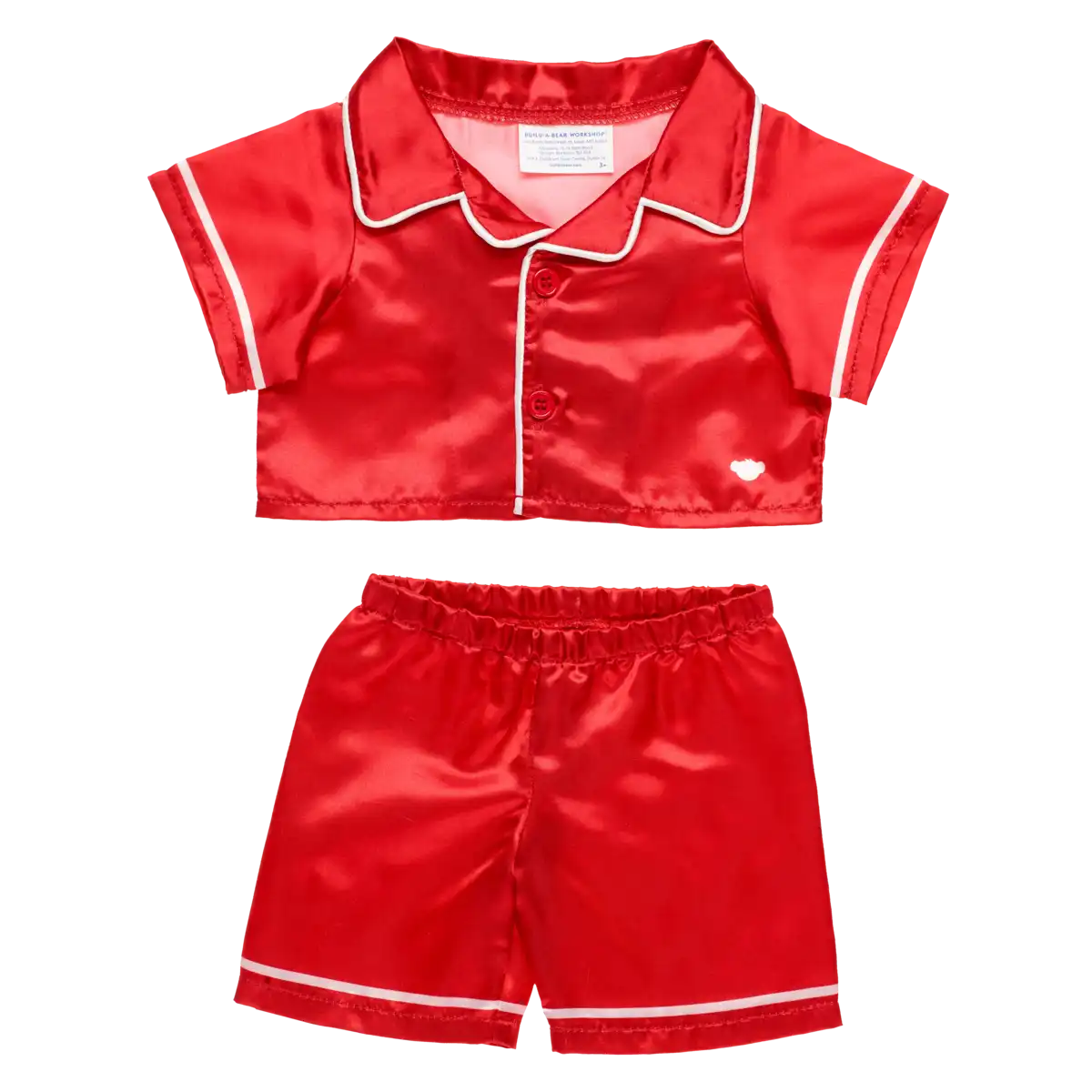 Rød satin pyjamas