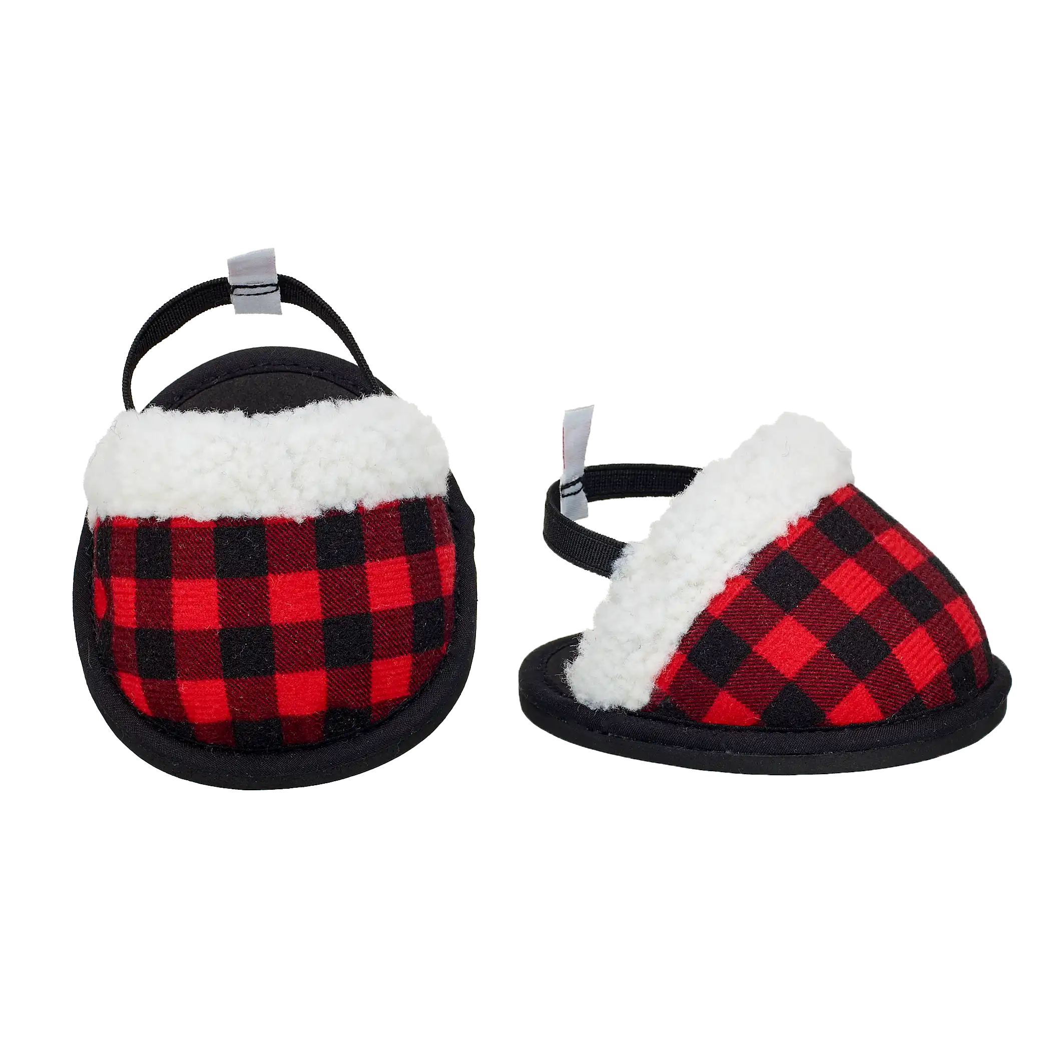 Rød ternet slippers