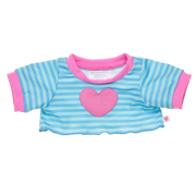 Stripe Heart T-skjorte